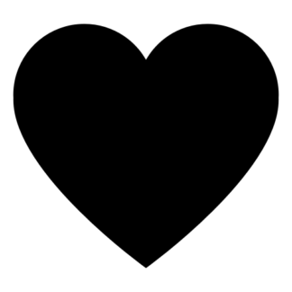 Heart Decal (Black)